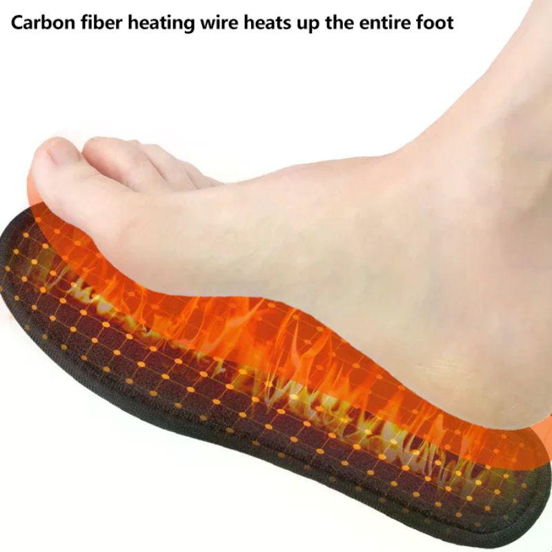 Heated Insole Rechargeable - USB Heated Shoe Insoles Electric Heated