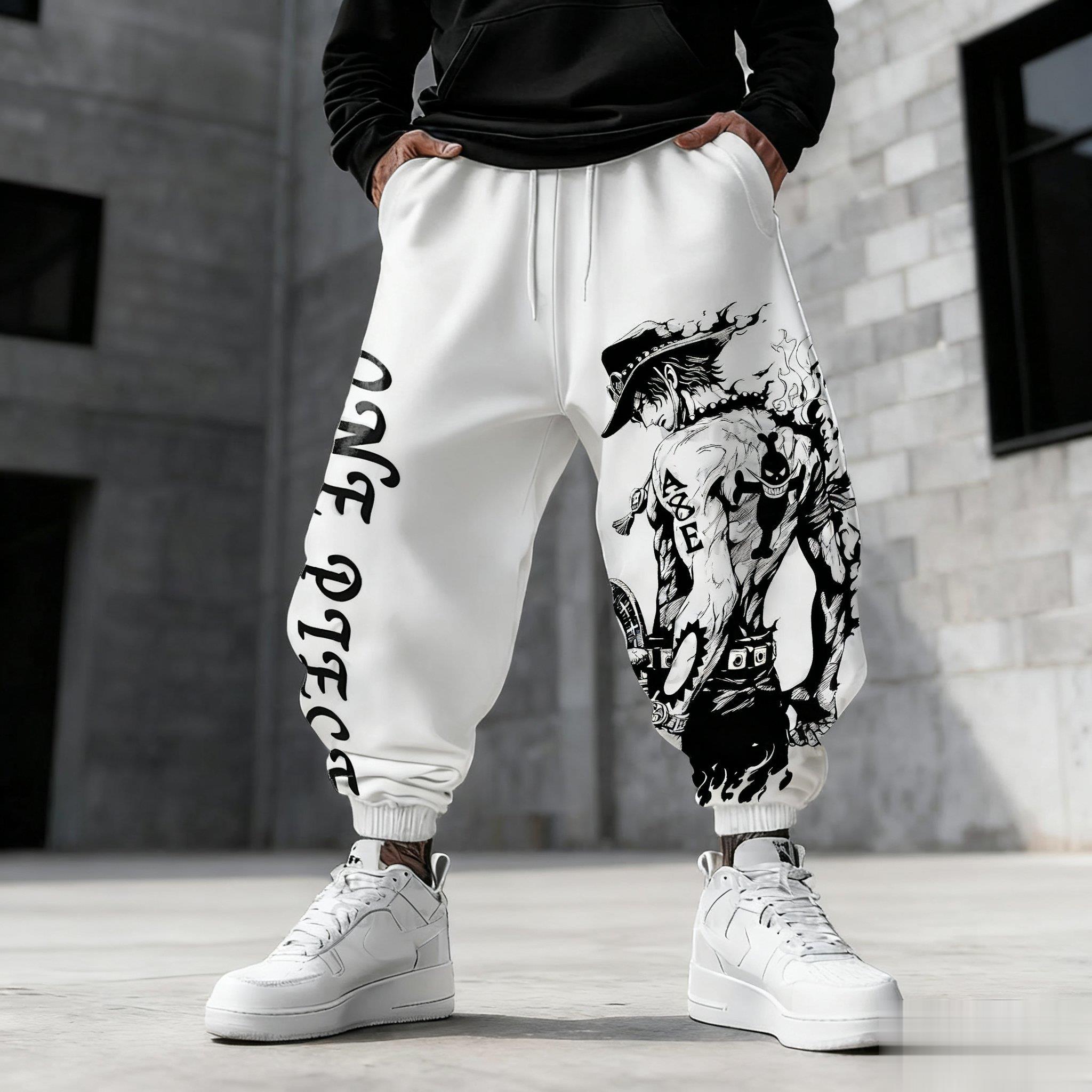 Winter Clothing In Japan - One Piece Luffy Mens Sweatpants Gym