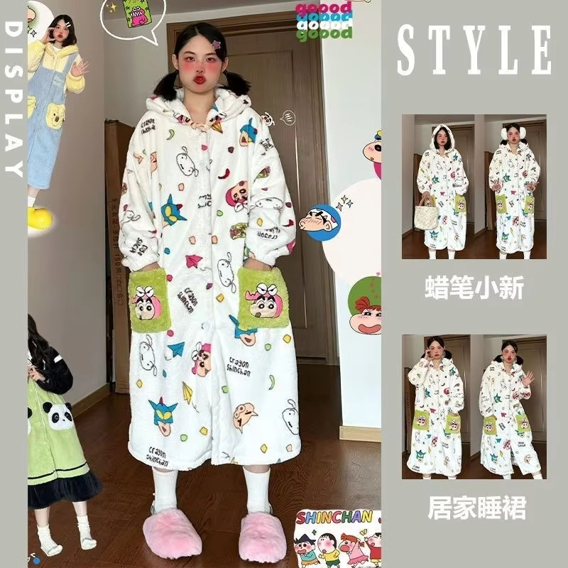 Winter Clothing In Japan - Kawaii Anime Crayon Shin-Chan Woman's Pajama