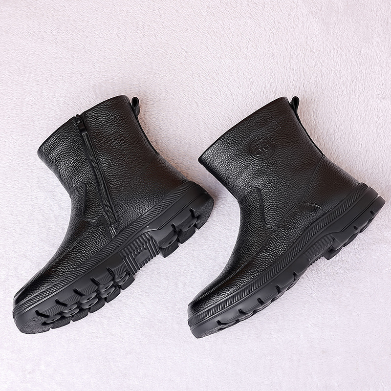 Mens High Top Leather Snow Boo - Snow Boot Fur Lined avaliação e preço