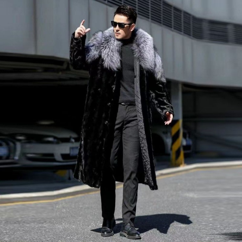 Men's Faux Mink Coat Winter Lo - Winter Clothing Brand avaliação e preço