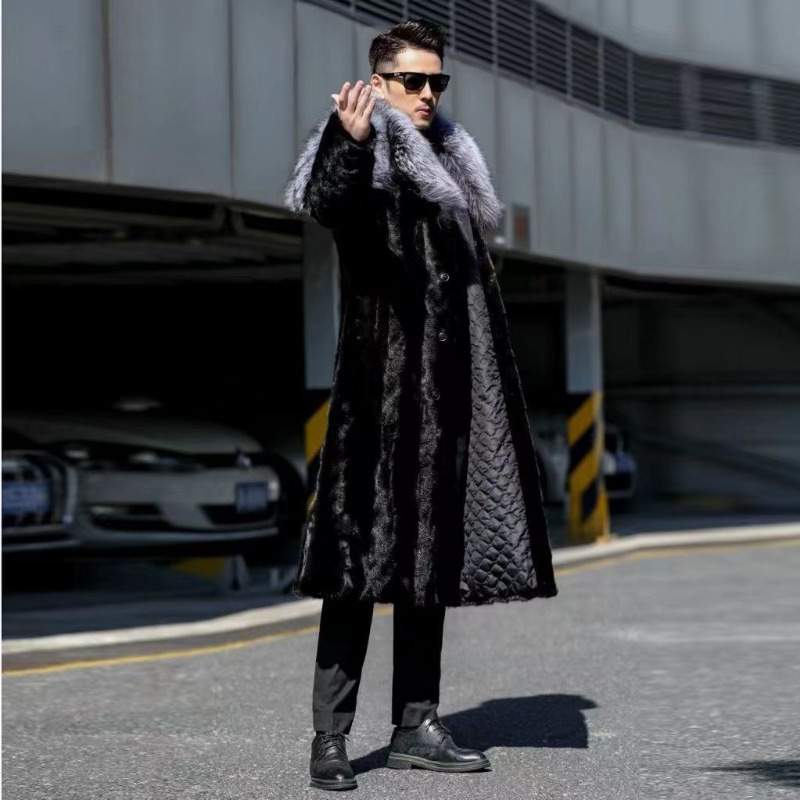 Men's Faux Mink Coat Winter Lo - Winter Clothing Brand avaliação e preço