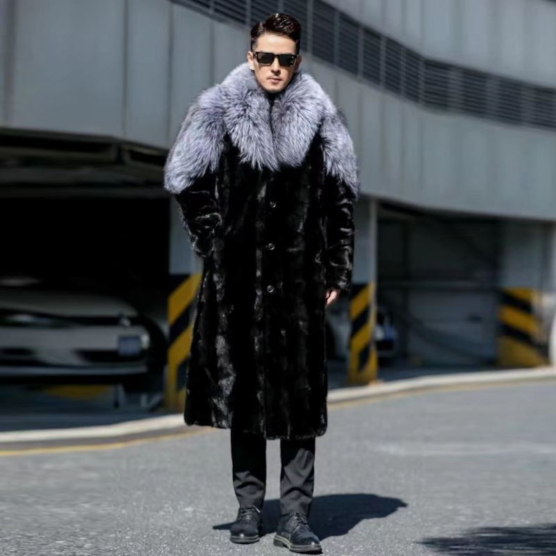 Men's Faux Mink Coat Winter Lo - Winter Clothing Brand avaliação e preço
