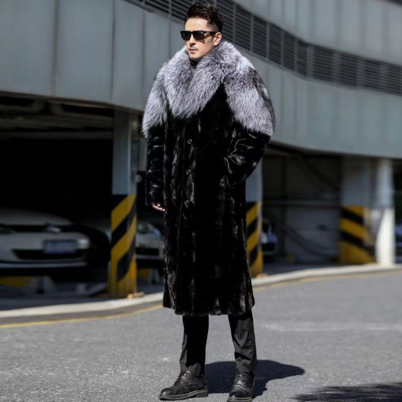 Men's Faux Mink Coat Winter Lo - Winter Clothing Brand avaliação e preço