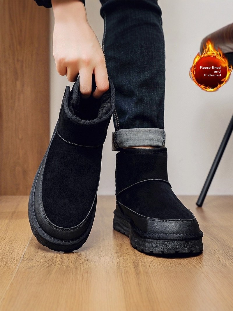 Men's Winter Snow Boots Thicke - Snow Boot Fur Lined avaliação e preço