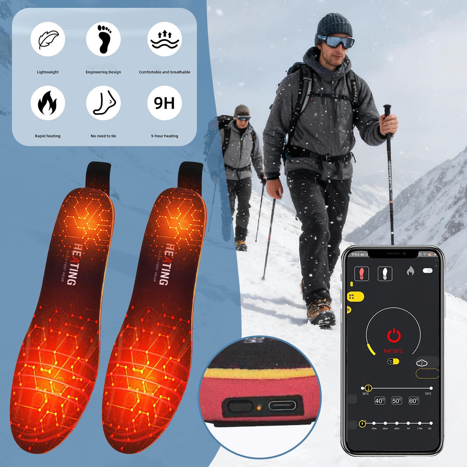 4300mAh Heated Insoles App Con - Heated Insole Rechargeable avaliação e preço