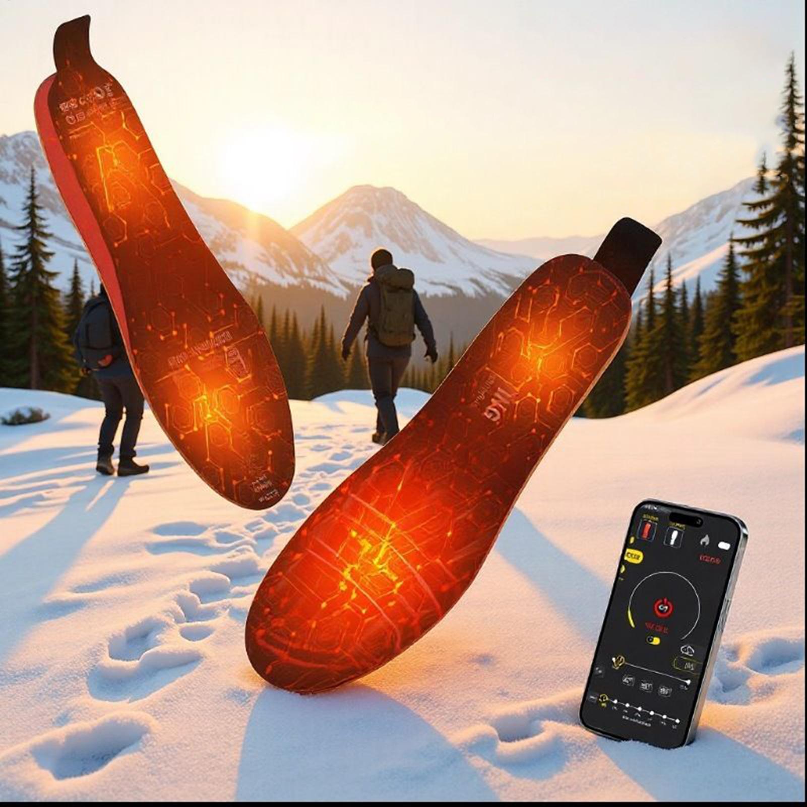 4300mAh Heated Insoles App Con - Heated Insole Rechargeable avaliação e preço