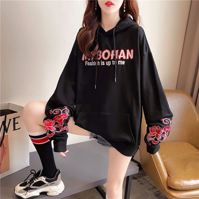 Printed Woman Hooded Tops Spri - Winter Clothing Essentials For Women avaliação e preço