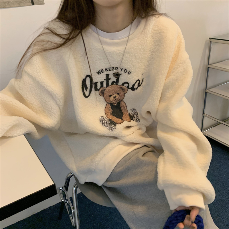 Affordable Warm Lamb Fur Sweat - Winter Clothing Affordable avaliação e preço