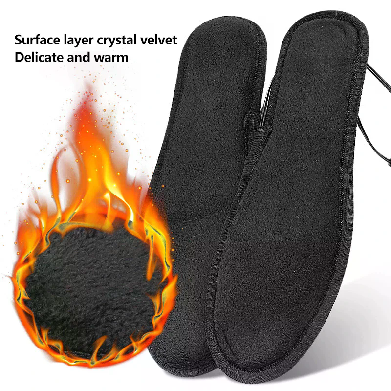 USB Heated Shoe Insoles Electr - Heated Insole Rechargeable avaliação e preço