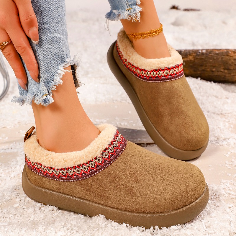 2027 New Women's Plush Slipper - Snow Boot Fur Lined avaliação e preço