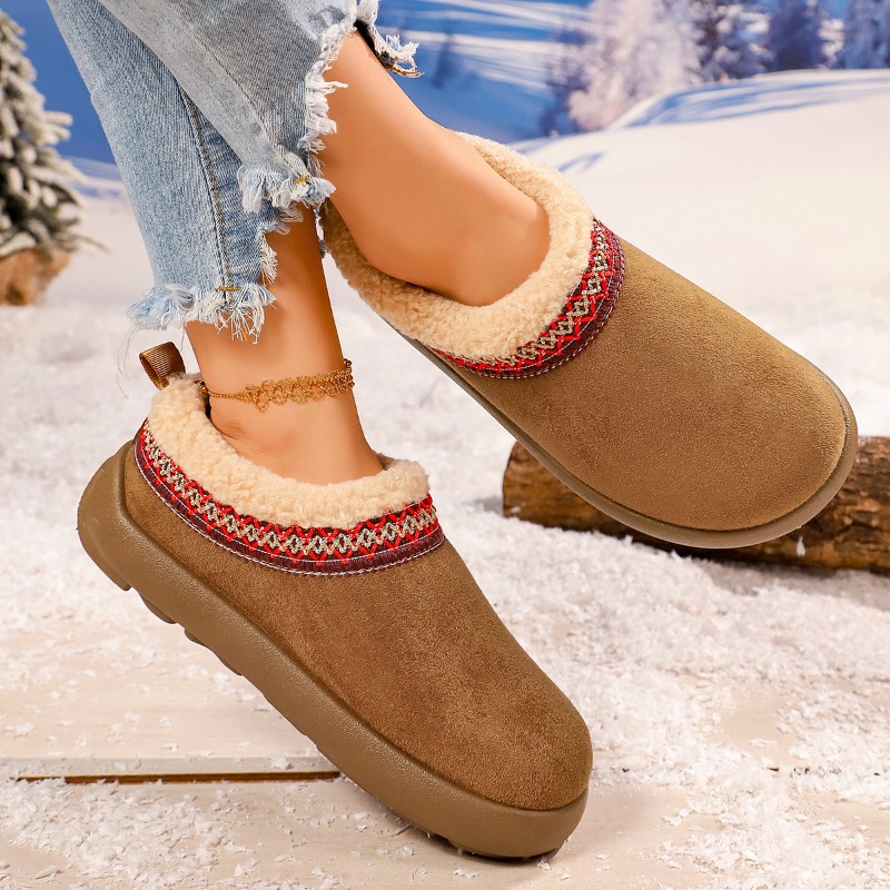2027 New Women's Plush Slipper - Snow Boot Fur Lined avaliação e preço