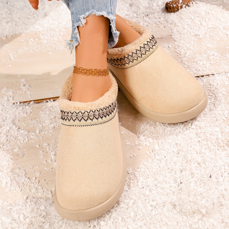 2027 New Women's Plush Slipper - Snow Boot Fur Lined avaliação e preço