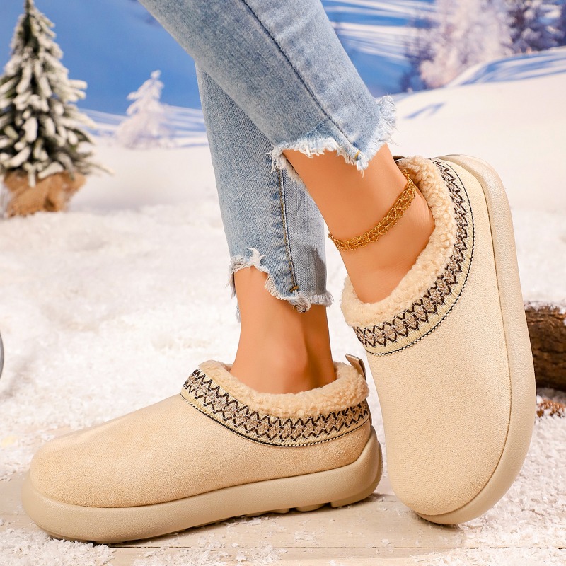 2027 New Women's Plush Slipper - Snow Boot Fur Lined avaliação e preço