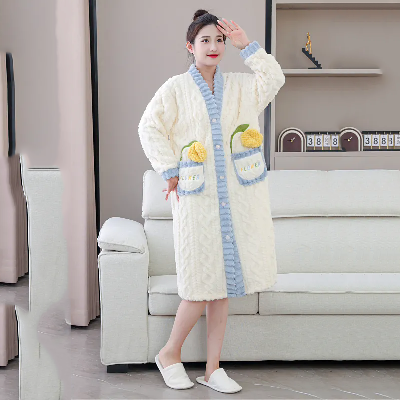 Nightgown Winter Women's Cloth - Winter Clothing Affordable avaliação e preço