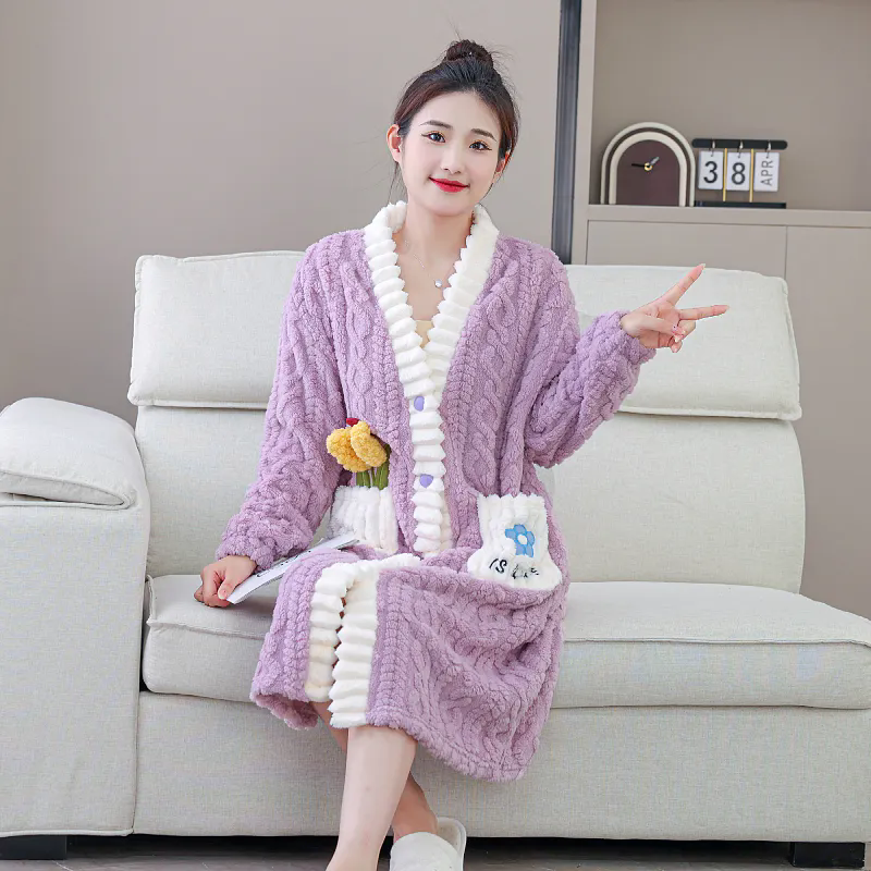 Nightgown Winter Women's Cloth - Winter Clothing Affordable avaliação e preço