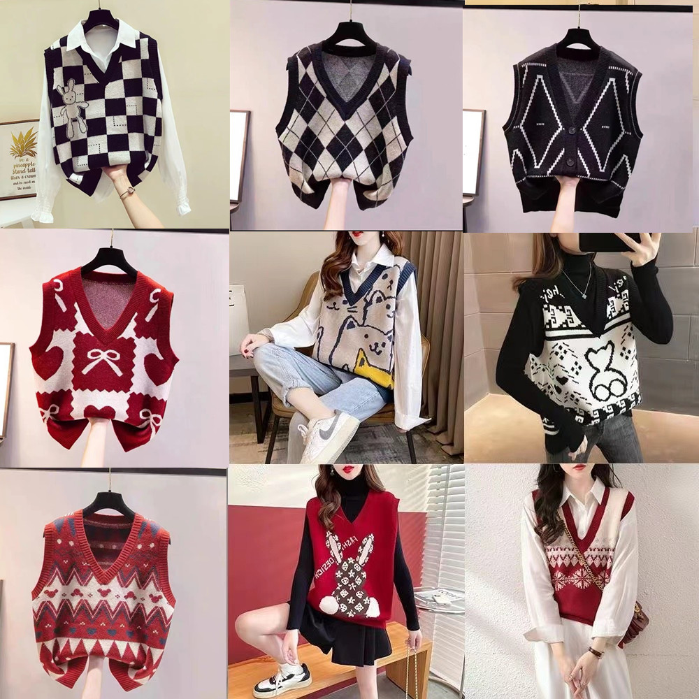 Brand Women's Knitted Vest Tan - Winter Clothing Label avaliação e preço