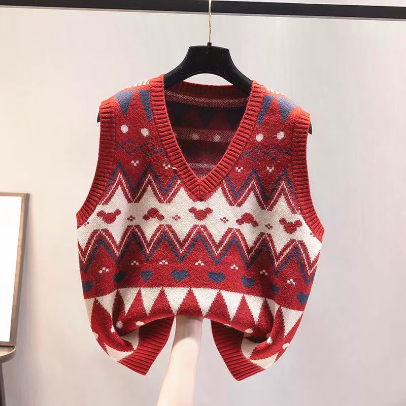 Brand Women's Knitted Vest Tan - Winter Clothing Label avaliação e preço