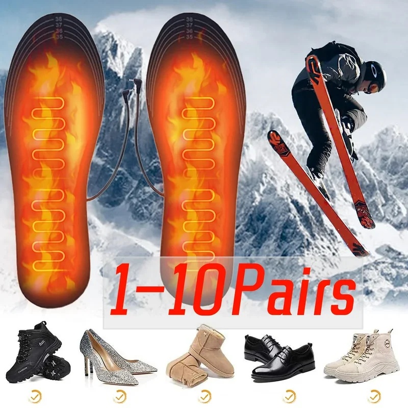 USB Heated Shoe Insoles Electr - Heated Insole Rechargeable avaliação e preço