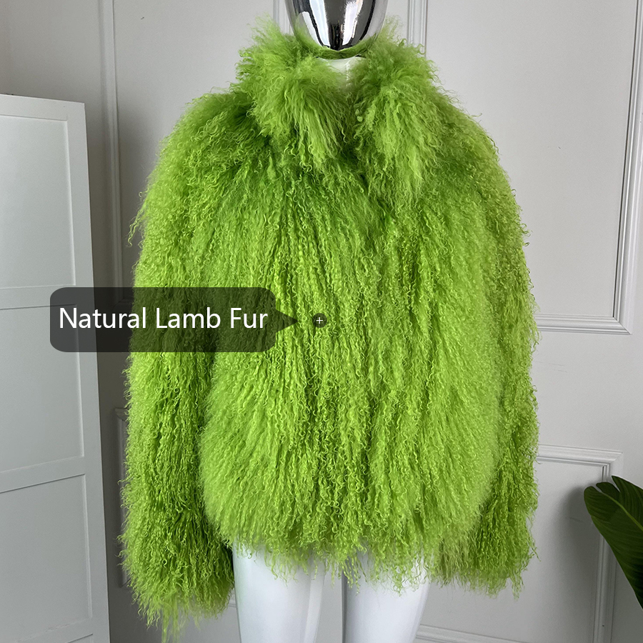 Short Sheepskin Coat Tibetan L - Quality Winter Clothing Bomber Jacket avaliação e preço