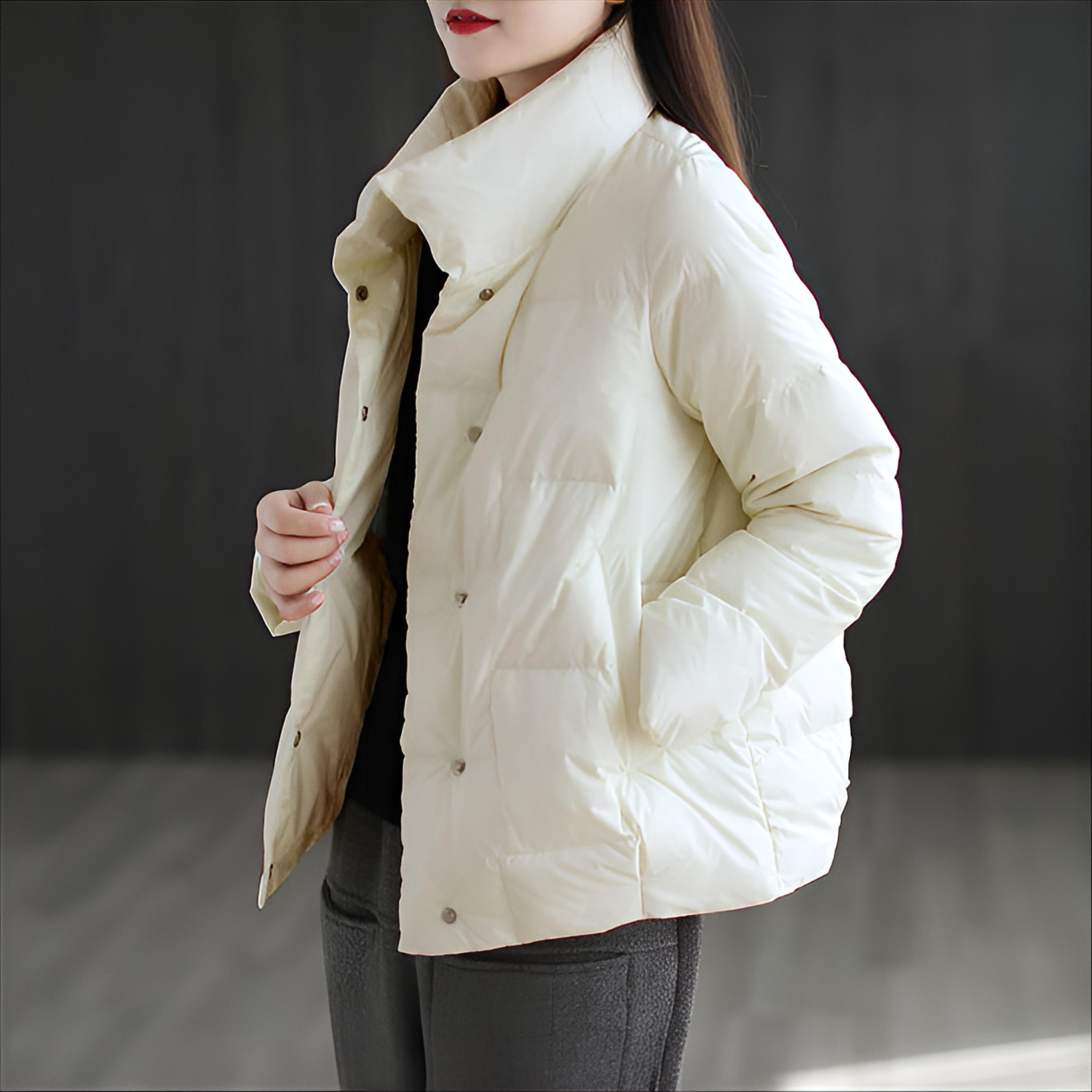 Puffer Parkas Womens Female Cl - Winter Clothing Essentials For Women avaliação e preço