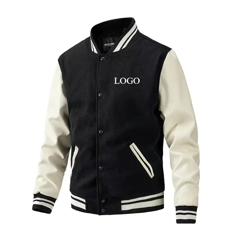 DIY LOGO Winter Men's Baseball - Quality Winter Clothing Bomber Jacket avaliação e preço