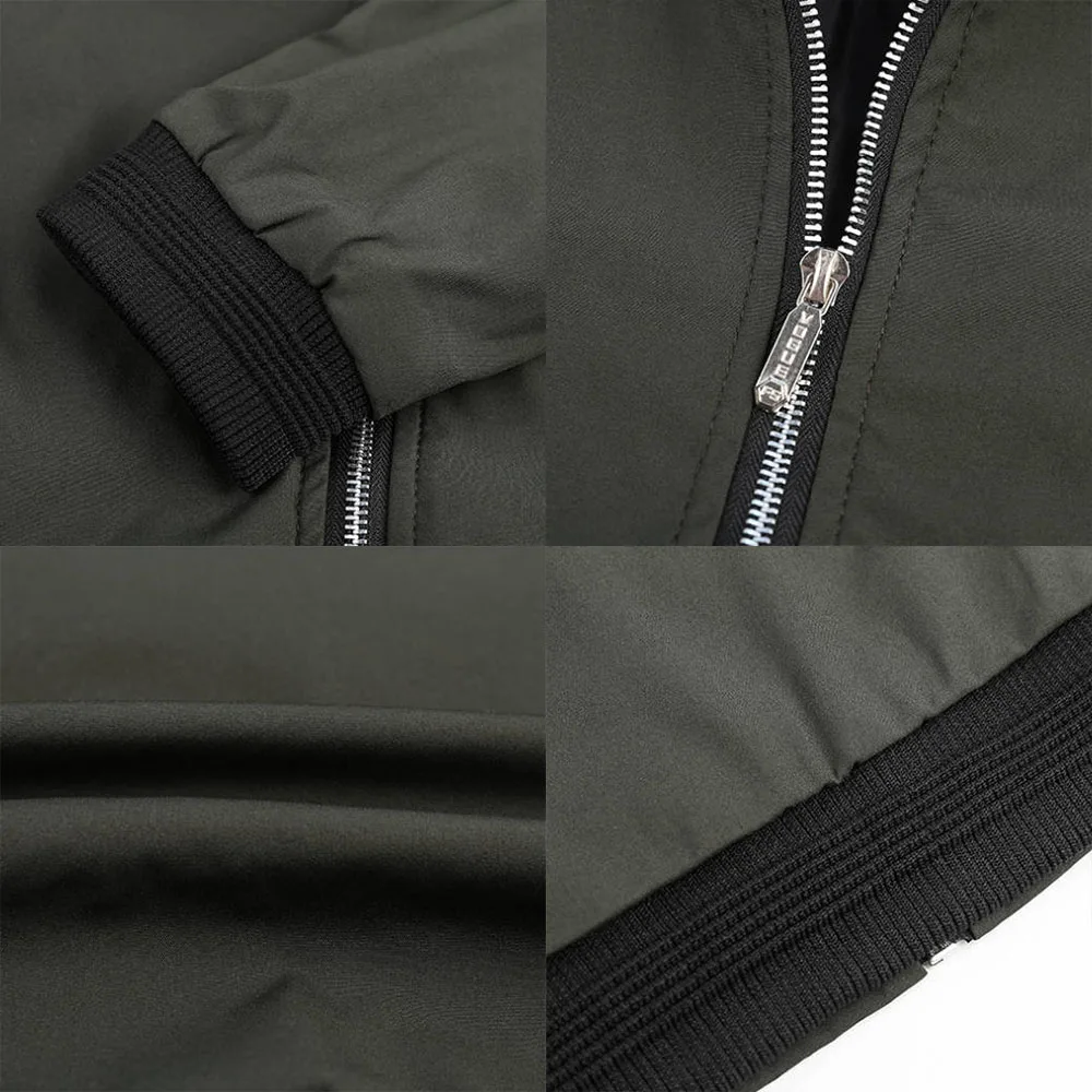 Fall Winter Quality New Men's  - Quality Winter Clothing Bomber Jacket avaliação e preço