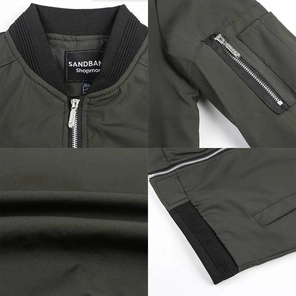 Fall Winter Quality New Men's  - Quality Winter Clothing Bomber Jacket avaliação e preço
