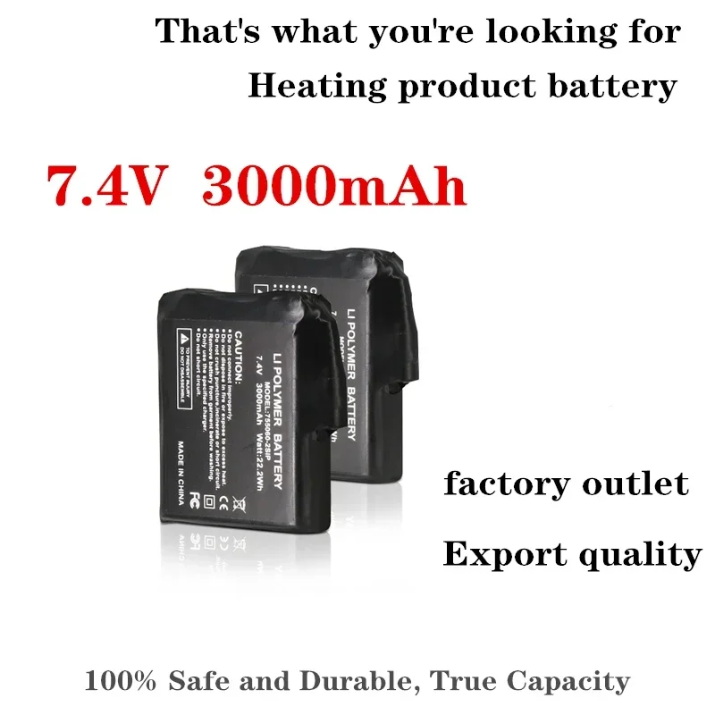 Heated Glove Battery 7.4V 3000 - Heated Insole Rechargeable avaliação e preço