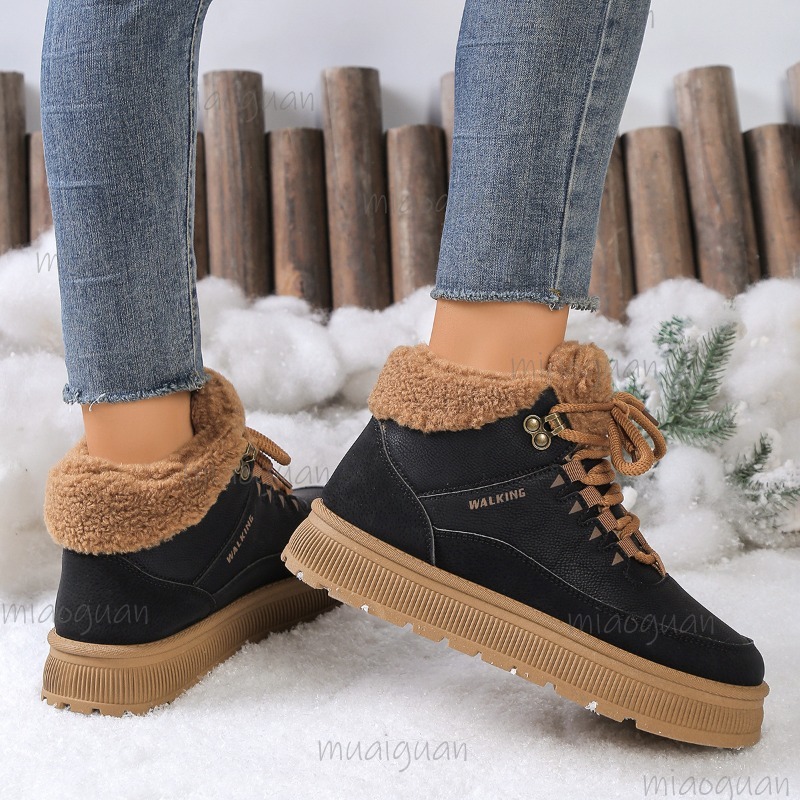 Plus Size 36-41 Winter Snow Bo - Snow Boot Fur Lined avaliação e preço