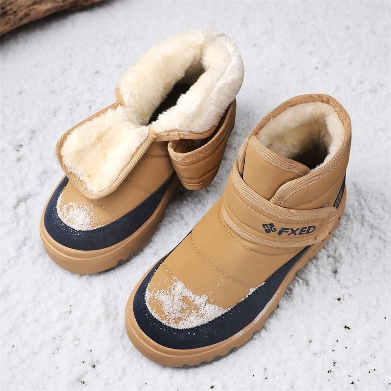 Autumn and Winter Warm Fur Men - Snow Boot Fur Lined avaliação e preço
