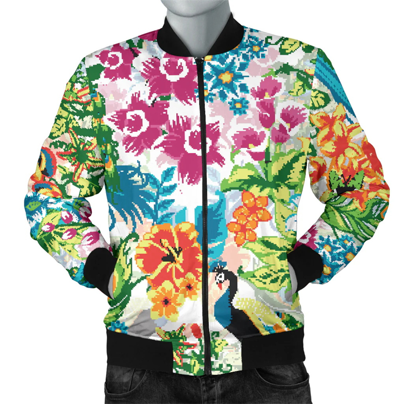 New Mermaid 3D Print Zipper Ja - Quality Winter Clothing Bomber Jacket avaliação e preço