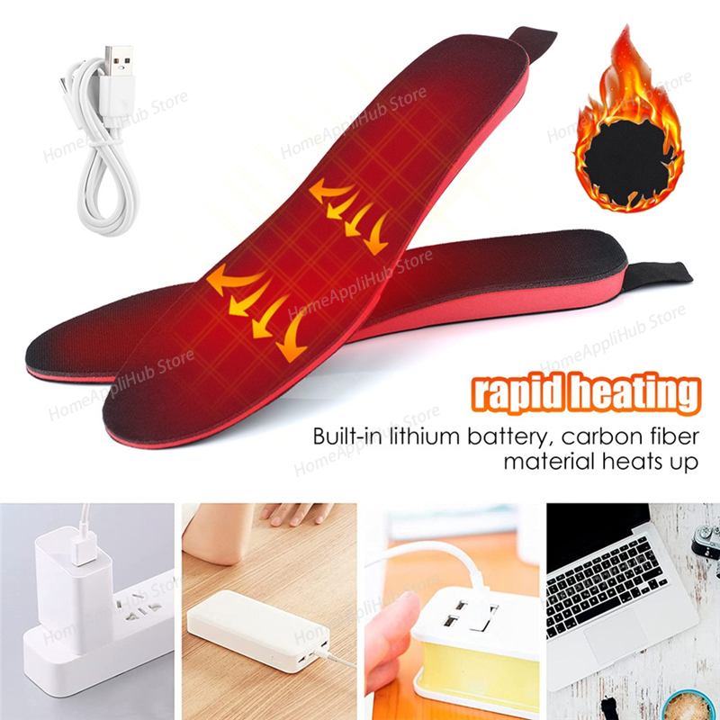 USB Heated Shoe Insoles Rechar - Heated Insole Rechargeable avaliação e preço