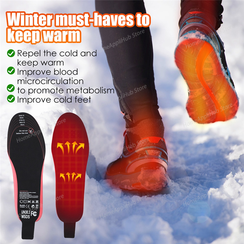 USB Heated Shoe Insoles Rechar - Heated Insole Rechargeable avaliação e preço