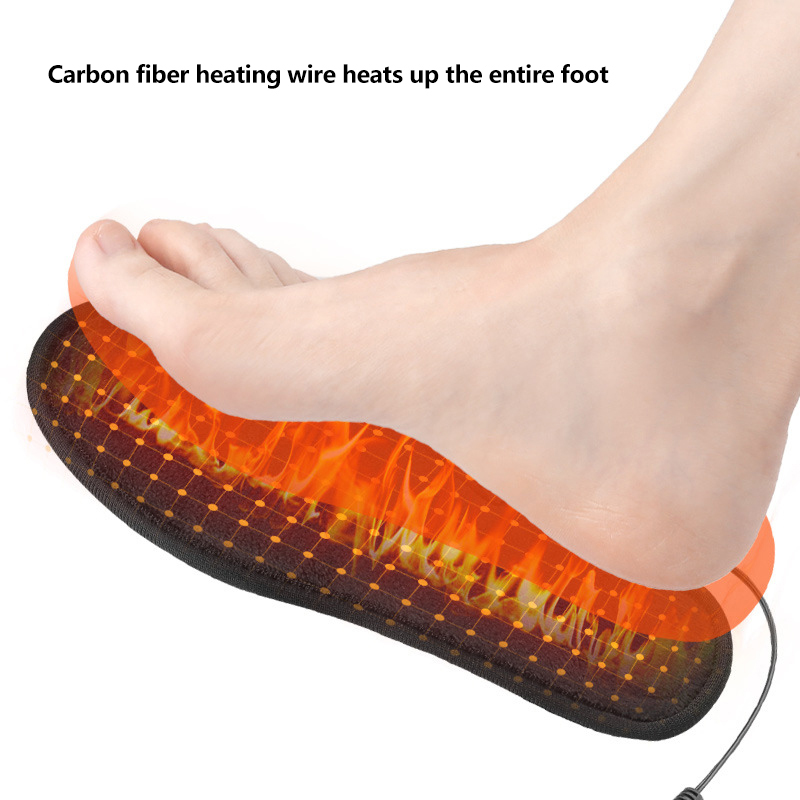USB Heated Shoe Insoles Electr - Heated Insole Rechargeable avaliação e preço