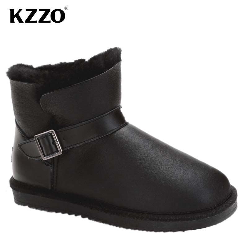 KZZO 2025 New Men Casual Real  - Snow Boot Fur Lined avaliação e preço