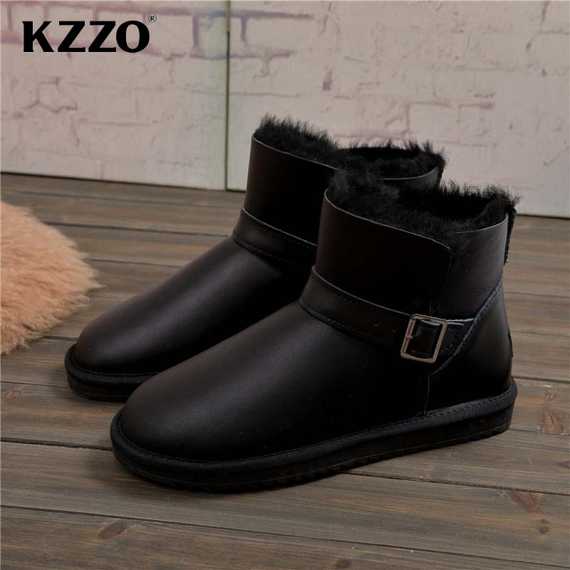 KZZO 2025 New Men Casual Real  - Snow Boot Fur Lined avaliação e preço