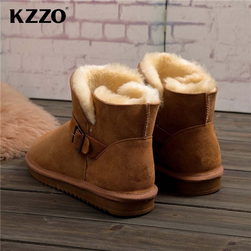 KZZO 2025 New Men Casual Real  - Snow Boot Fur Lined avaliação e preço