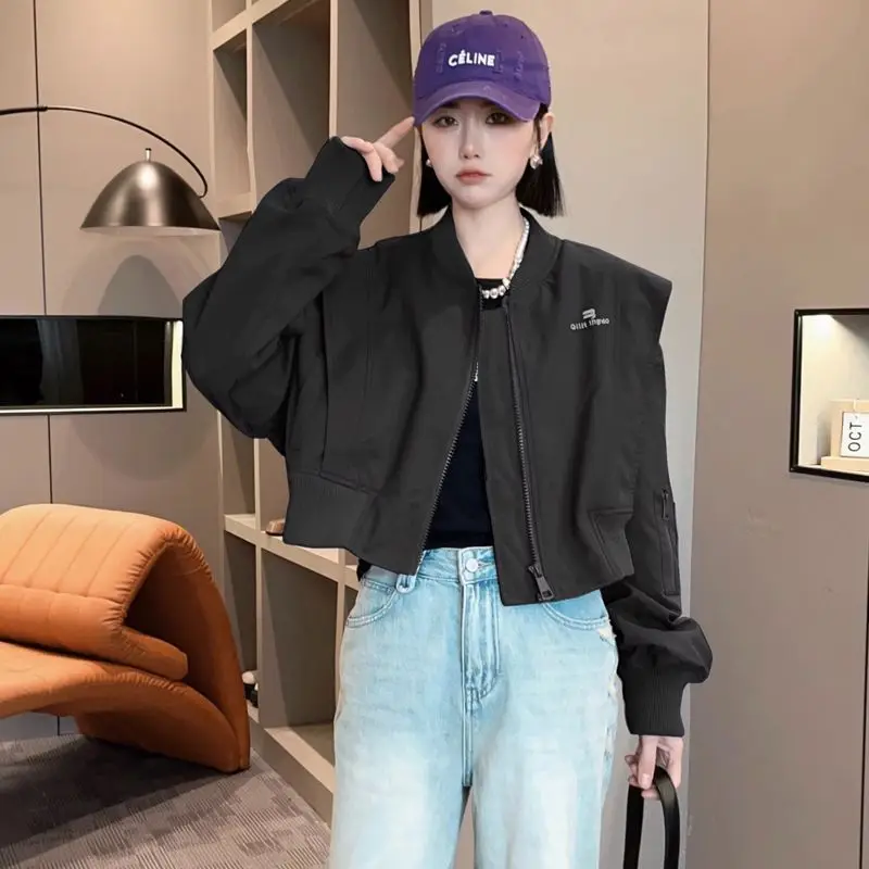 Women's Bomber Jackets Spring  - Quality Winter Clothing Bomber Jacket avaliação e preço