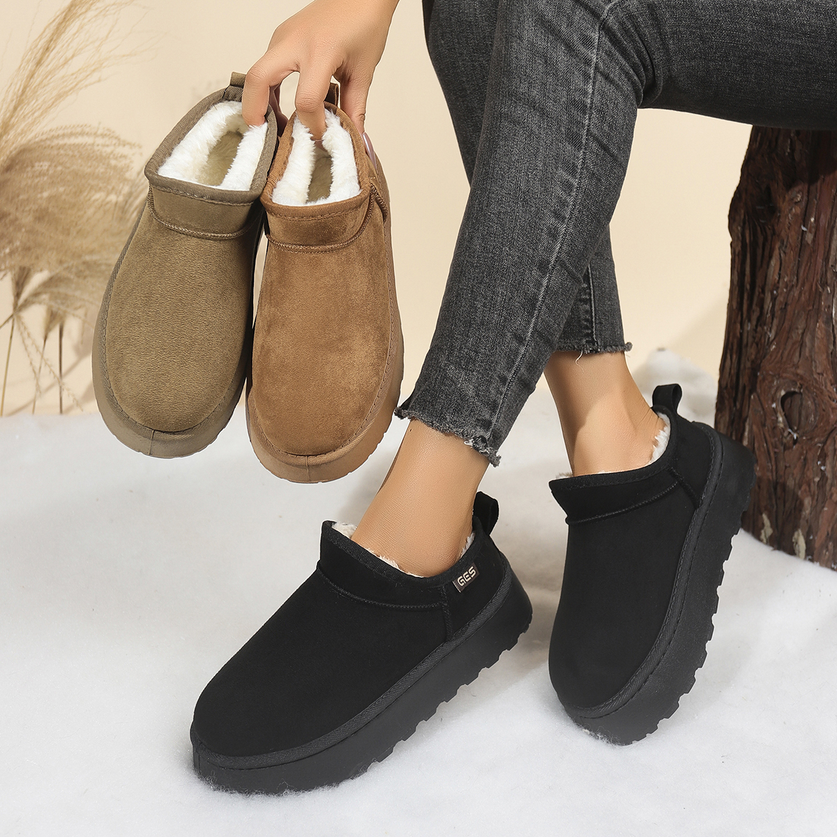 Winter Women Thermal Insulated - Snow Boot Fur Lined avaliação e preço