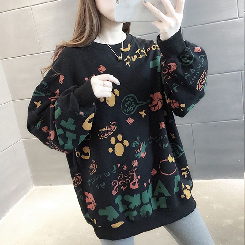 Casual Printed Loose Women's S - Winter Clothing Essentials For Women avaliação e preço