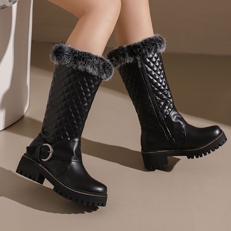 ORCHALISA Women's Winter Mid C - Snow Boot Fur Lined avaliação e preço