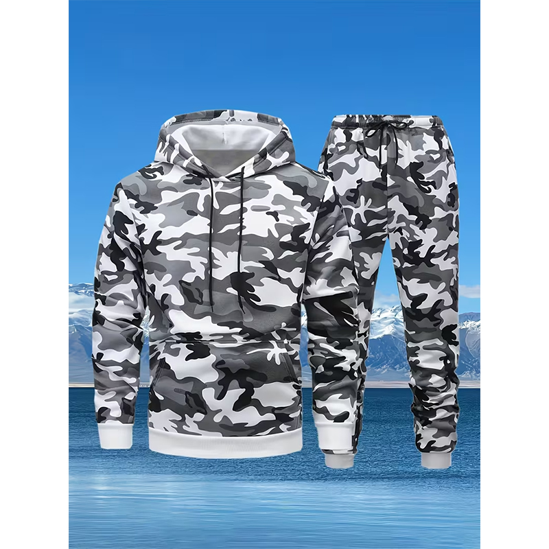Autumn Camouflage 3D Print Hoo - Winter Clothing Usa avaliação e preço