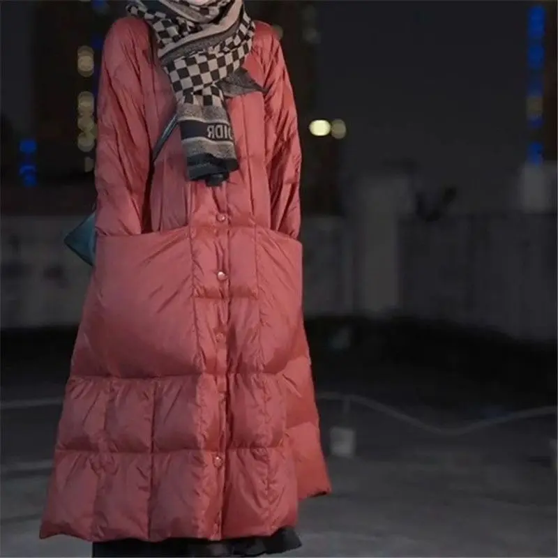 Oversize Long Down Jacket Big  - Winter Clothing Brand avaliação e preço