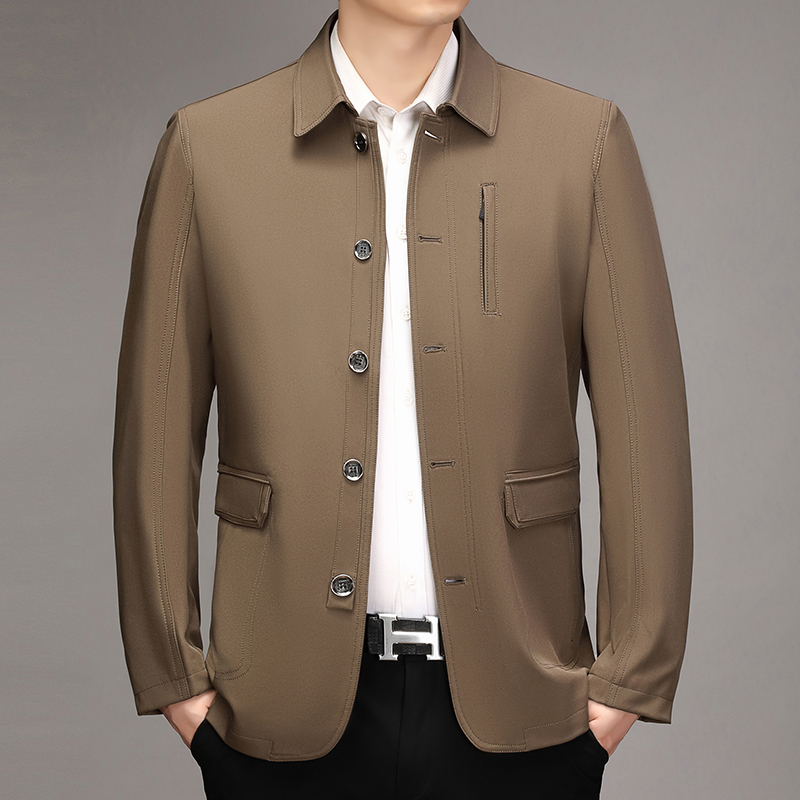 Men's Business Jacket Spring a - Quality Winter Clothing Bomber Jacket avaliação e preço