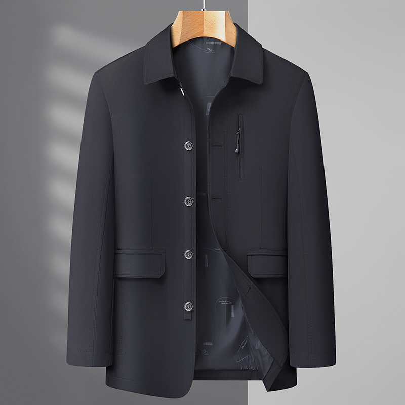 Men's Business Jacket Spring a - Quality Winter Clothing Bomber Jacket avaliação e preço