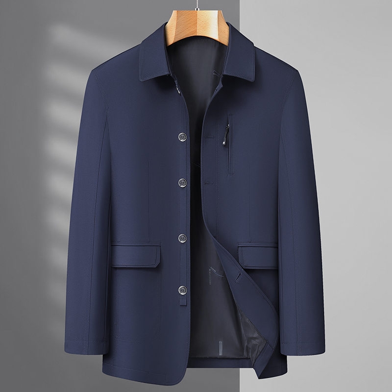 Men's Business Jacket Spring a - Quality Winter Clothing Bomber Jacket avaliação e preço