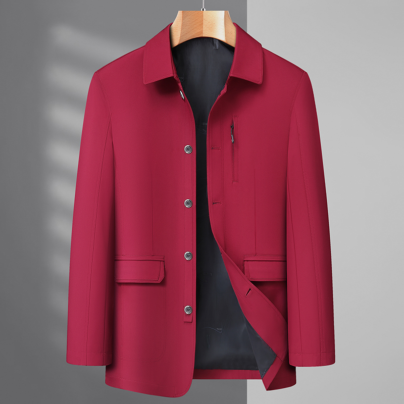 Men's Business Jacket Spring a - Quality Winter Clothing Bomber Jacket avaliação e preço