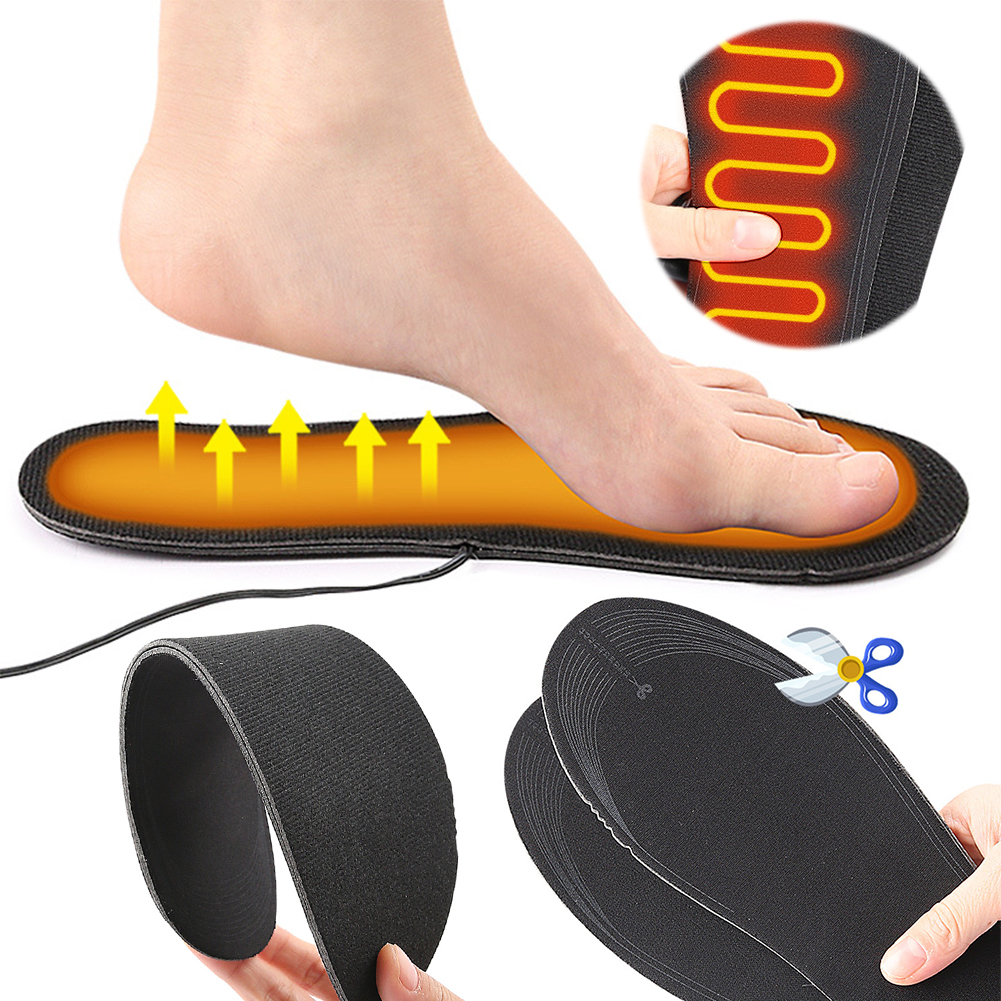 USB Heated Shoe Insoles Electr - Heated Insole Rechargeable avaliação e preço