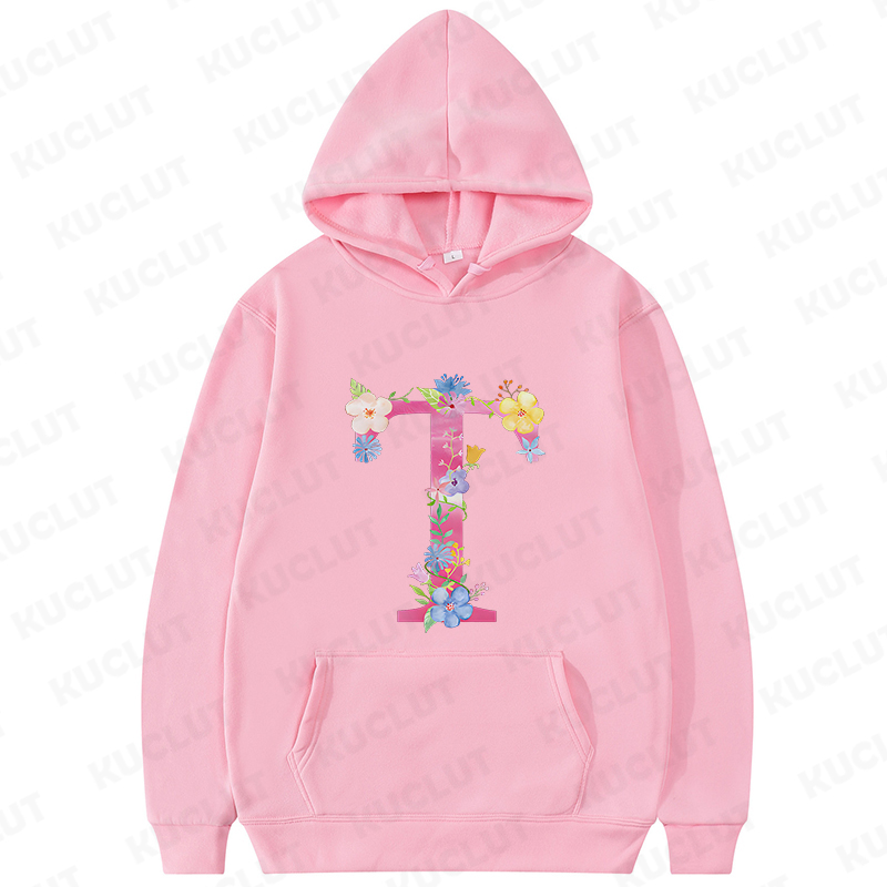 26 Alphabet A-Z Pink Flower Le - Winter Clothing Essentials For Women avaliação e preço